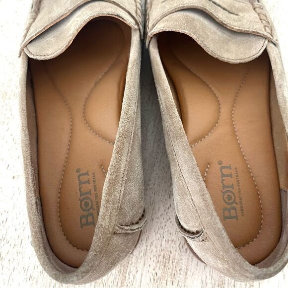 Born Light Brown Suede Loafers - Picture 8 of 12